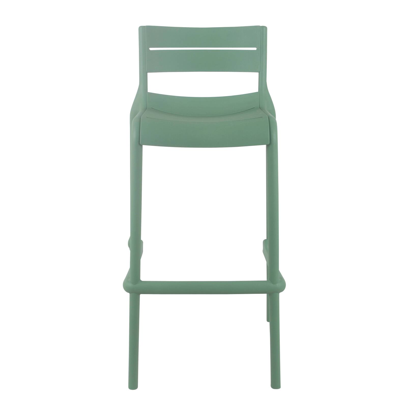 Silla alta de terraza de plástico