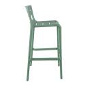 Silla alta de terraza de plástico