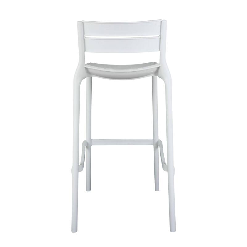 Lote de 4 sillas altas de terraza de plástico (3/6)