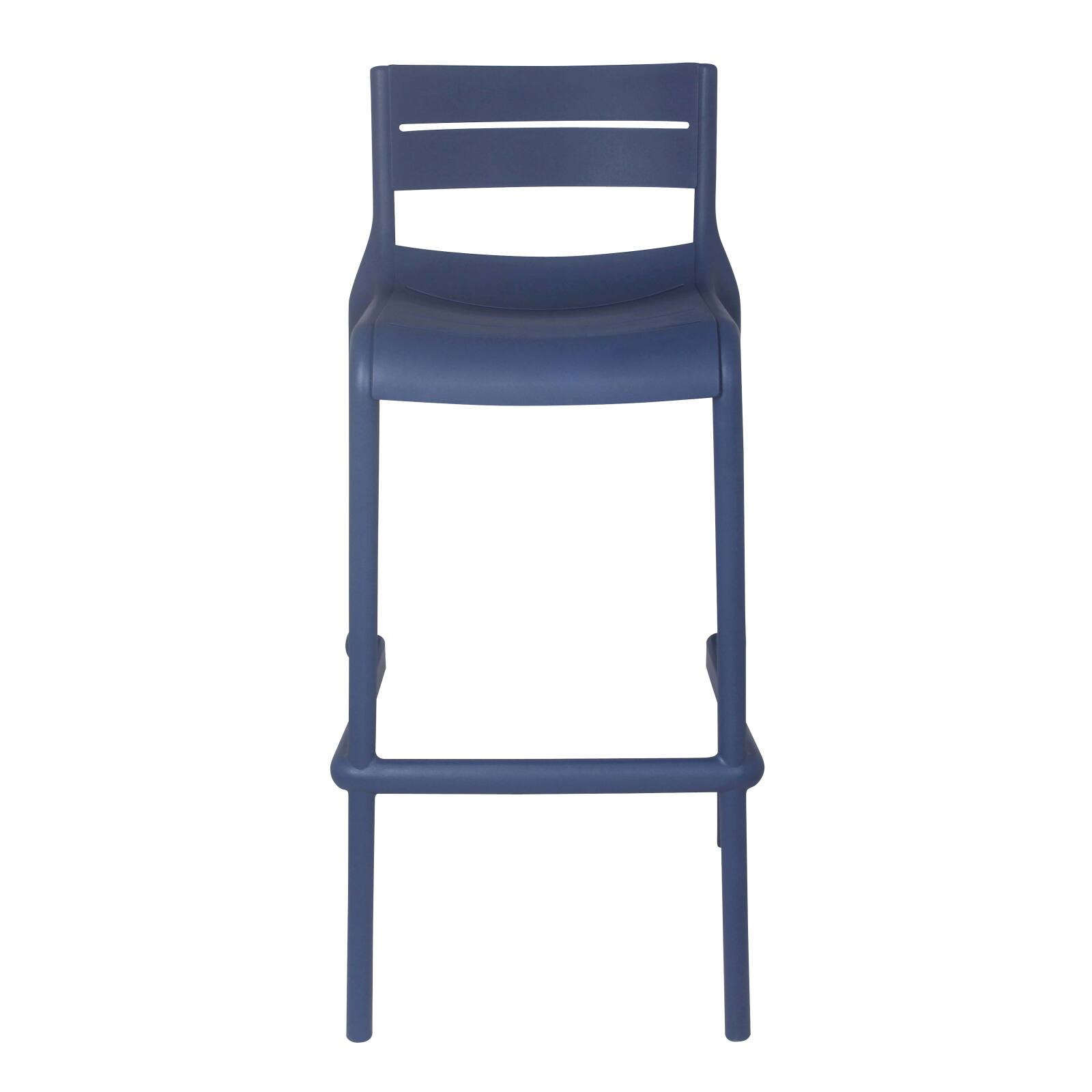 Lote de 4 sillas altas de terraza de plástico