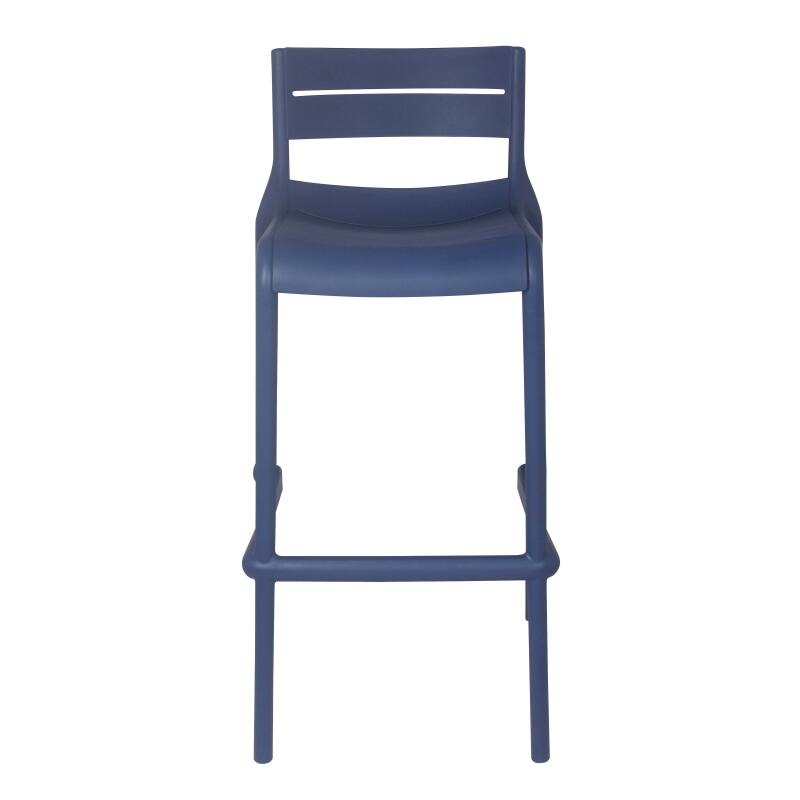 Lote de 4 sillas altas de terraza de plástico (2/6)