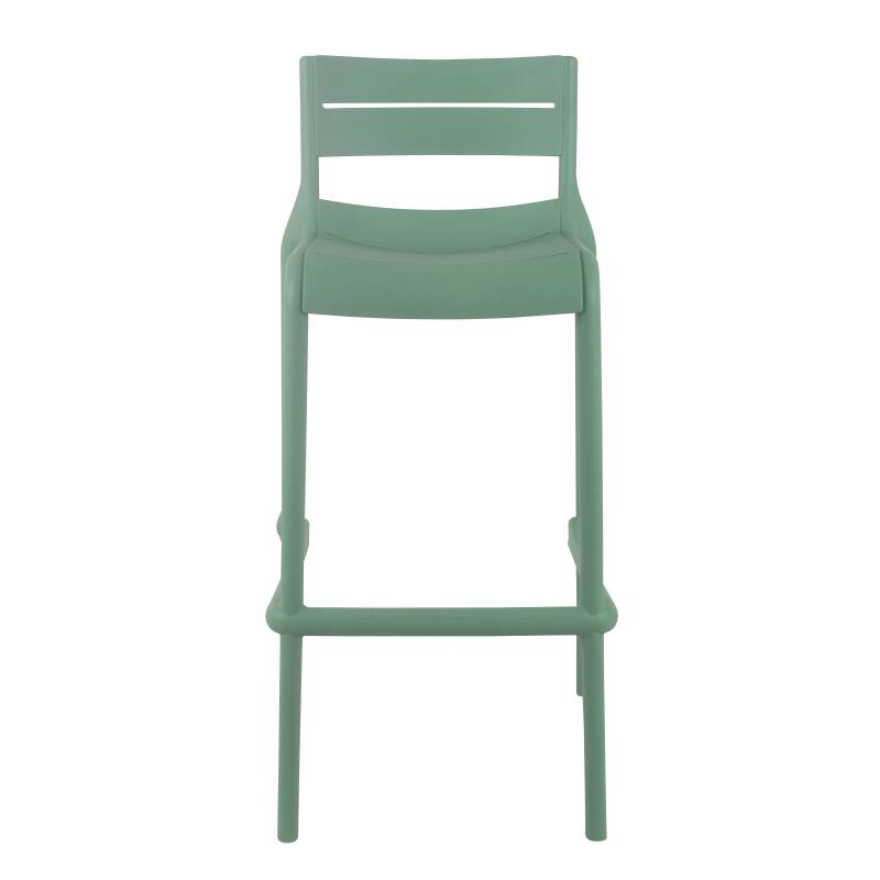 Lote de 4 sillas altas de terraza de plástico (2/6)