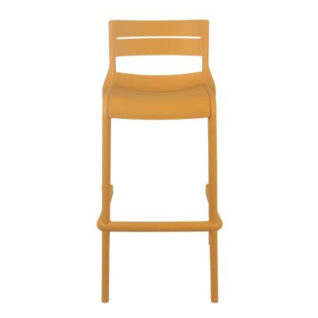 Lote de 4 sillas altas de terraza de plástico (2/6)