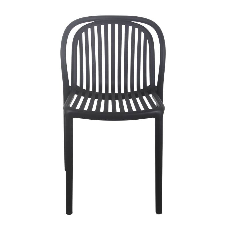 Lote de 4 chaises de terraza de plástico (2/6)