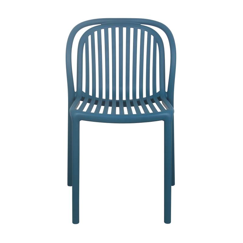 Lote de 4 chaises de terraza de plástico