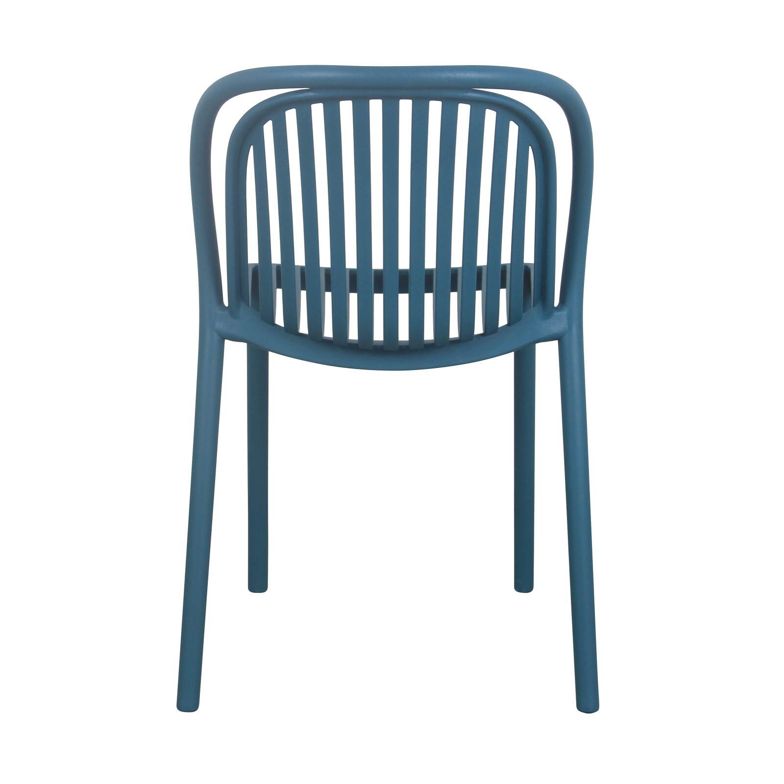 Lote de 4 chaises de terraza de plástico