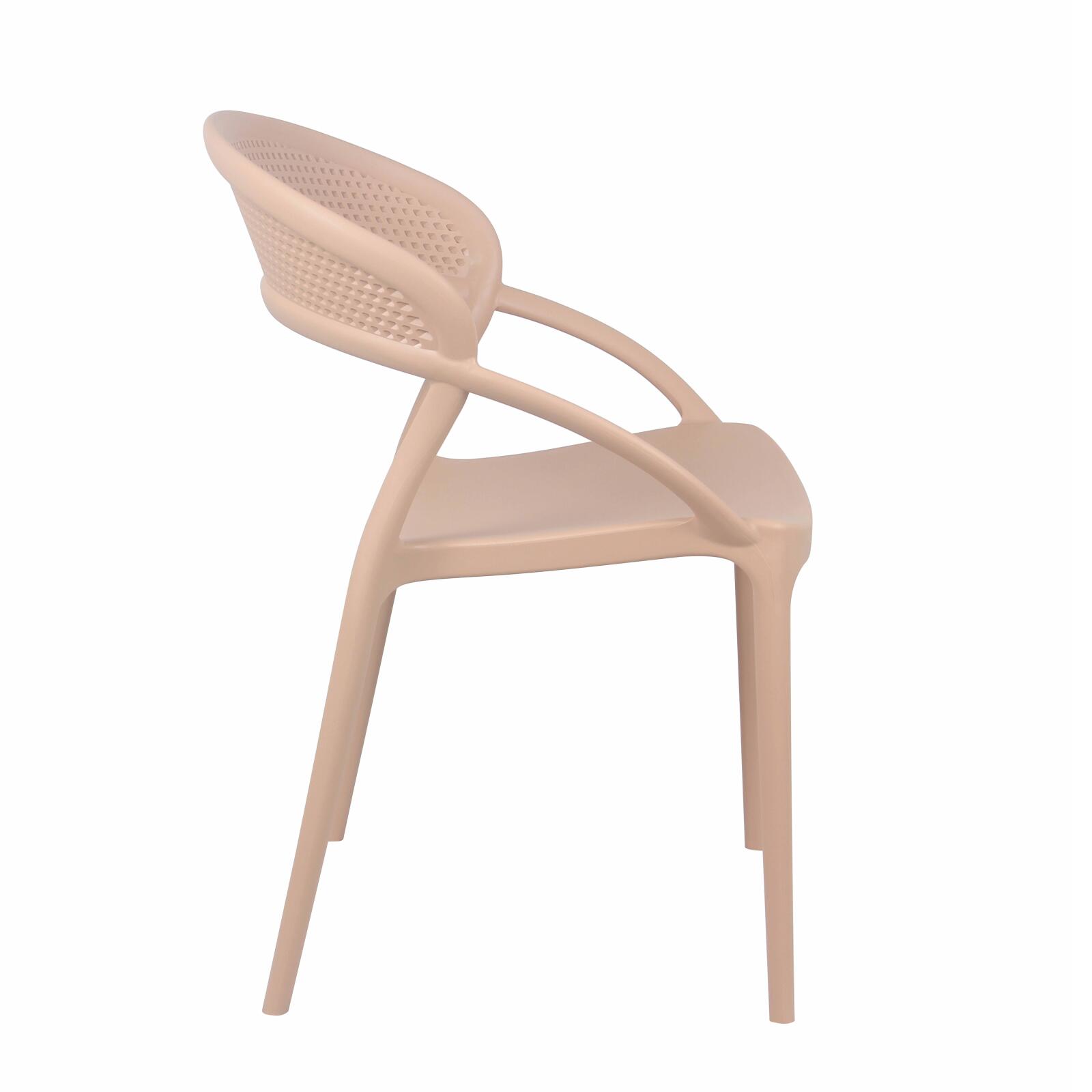 Lote de 4 sillas de terraza de plástico