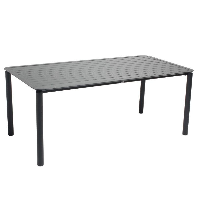 Mesa rectangular de aluminio para terraza