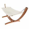 Hamaca con soporte de madera