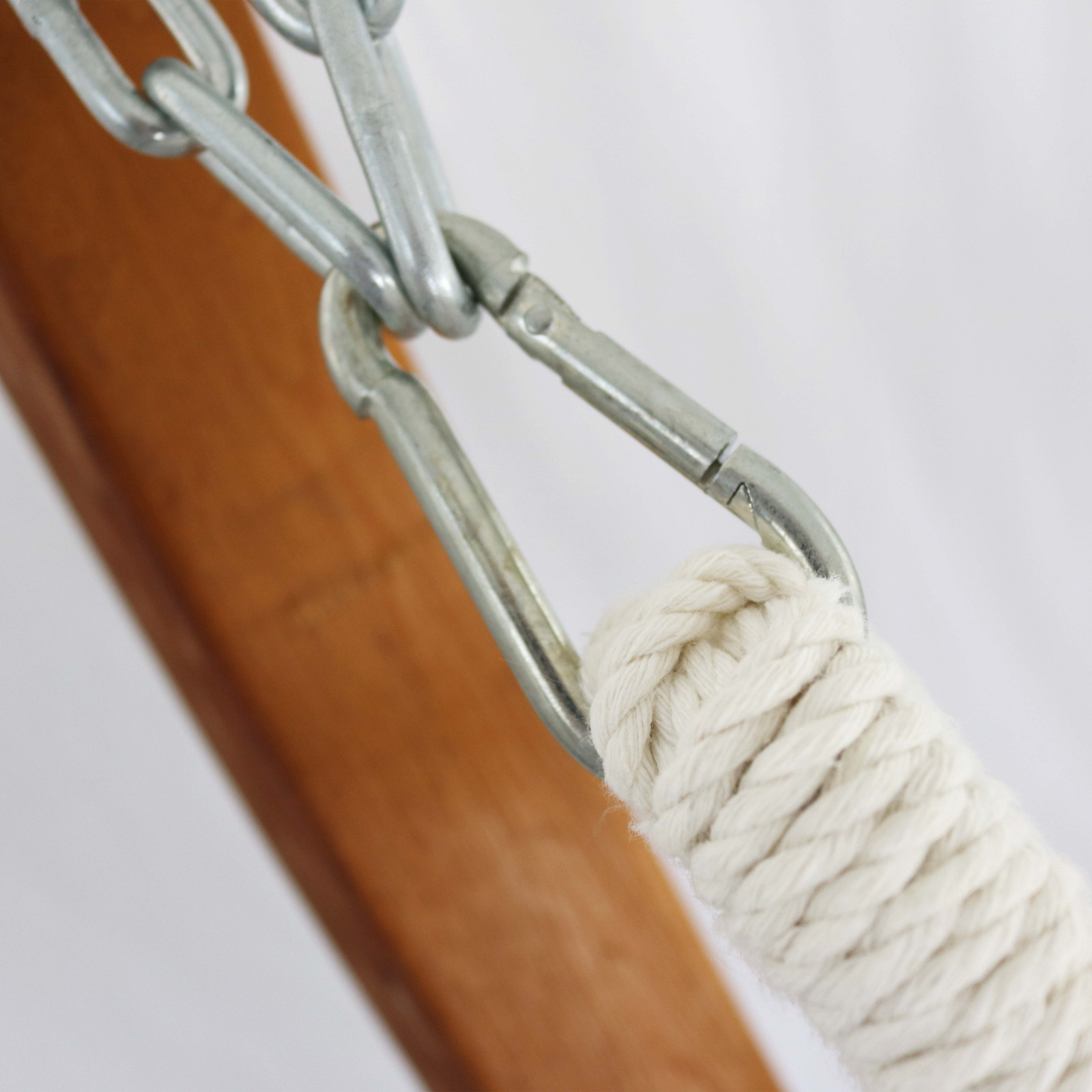 Hamaca con soporte de madera Hamaca con soporte de madera