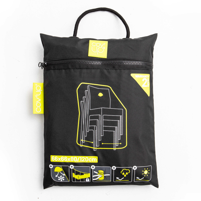 Funda protectora para silla de jardín negra