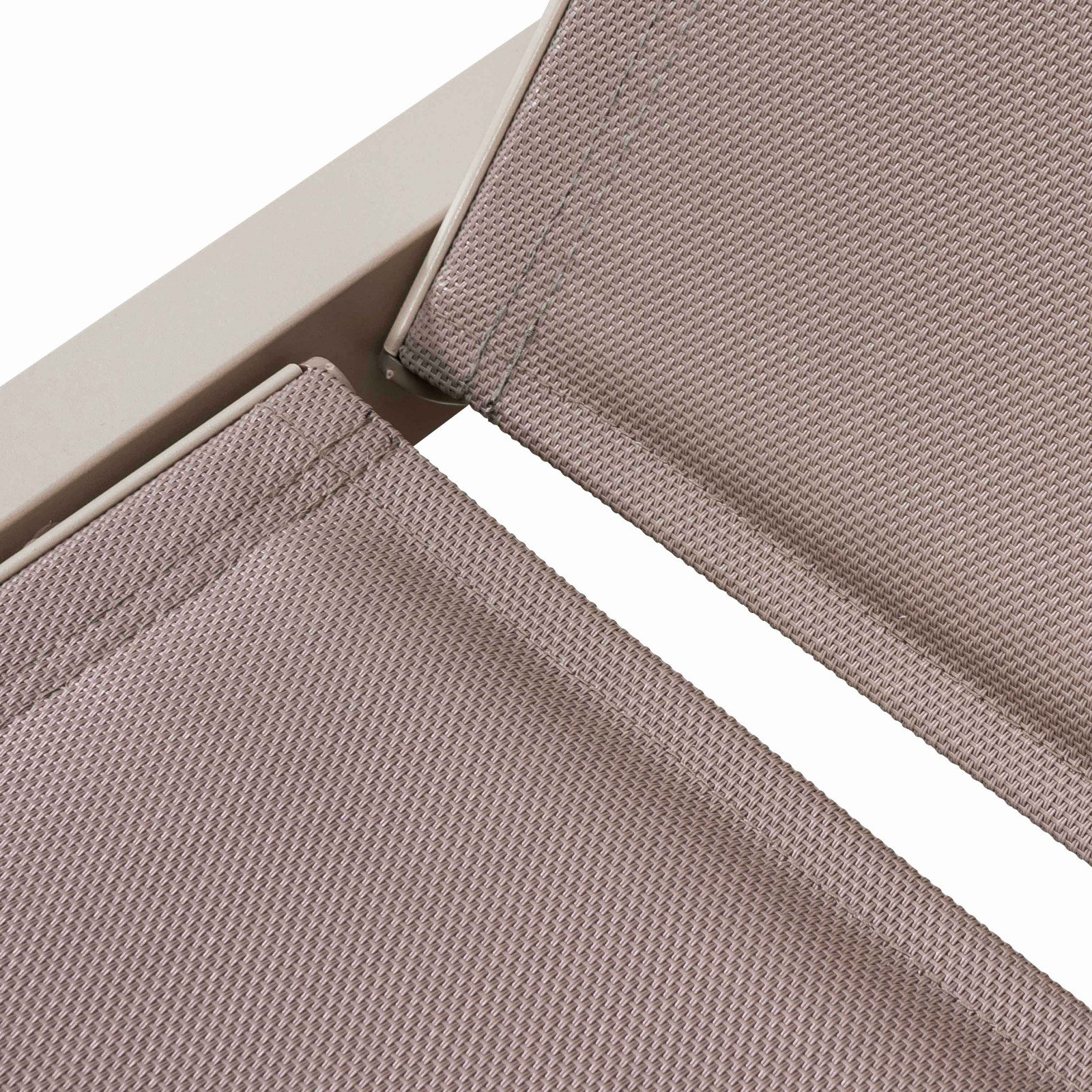 Lote de 2 tumbonas con ruedas, reclinables 5 posiciones