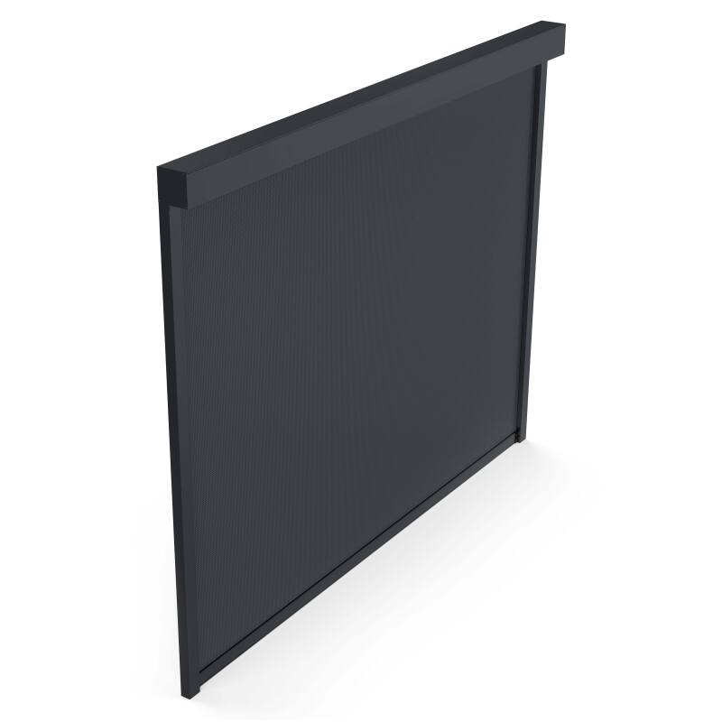 Pérgola bioclimática autoportante de aluminio con decoración de madera de 3 x 4 m con 1, 2 ó 3 toldos