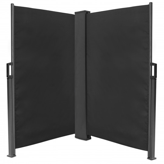 Doble biombo para exterior retráctil 6 x 1,60 m