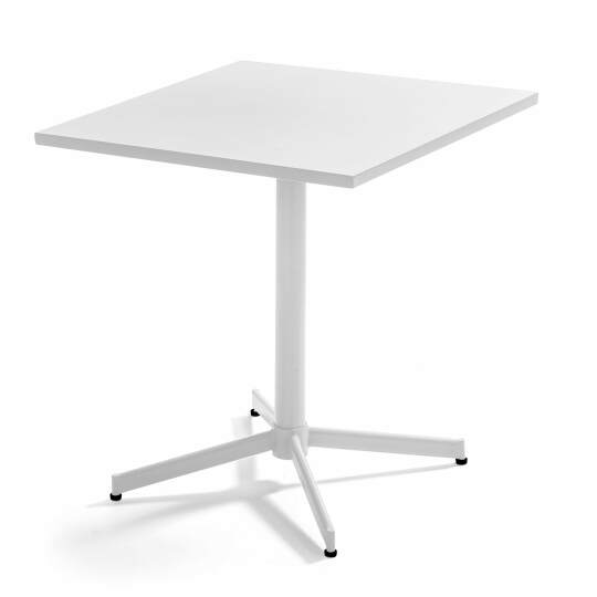 Mesa de jardín cuadrada con tablero plegable 70 x 70 cm | Oviala