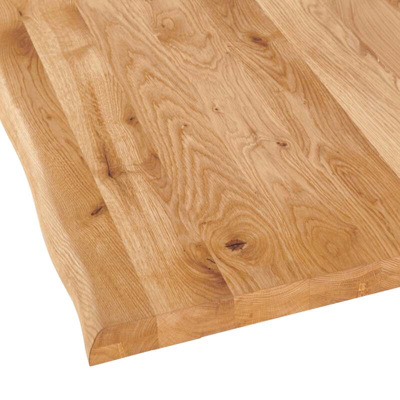 Tablero con bordes irregulares 70 x 70 cm en roble (2/3)