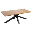 Mesa de jardín rectangular de madera de acacia