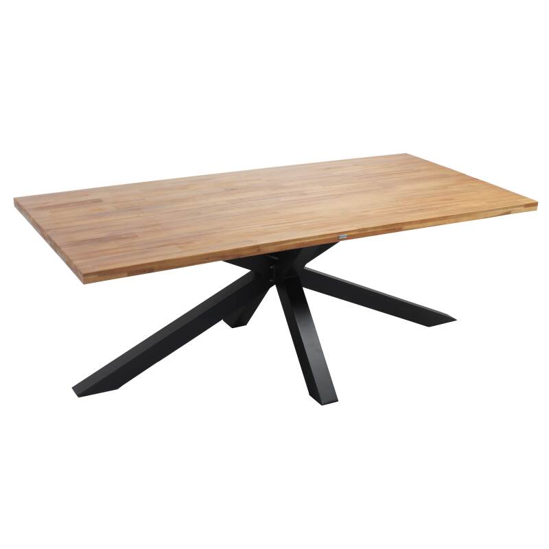 Mesa de jardín rectangular de madera de acacia