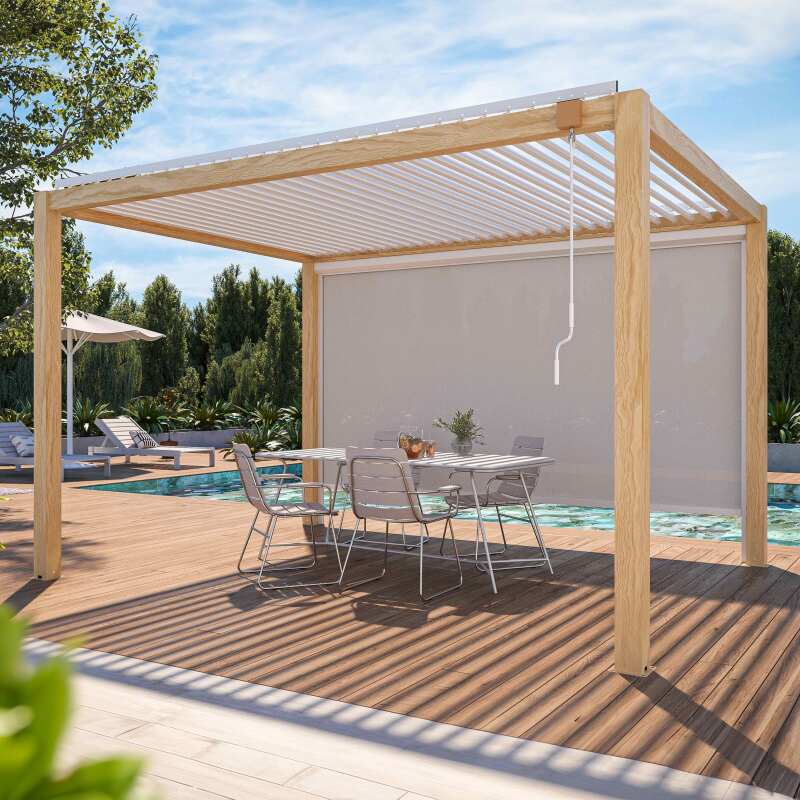 Toldo para pérgola bioclimática CORATO y SAPRI (3/4)