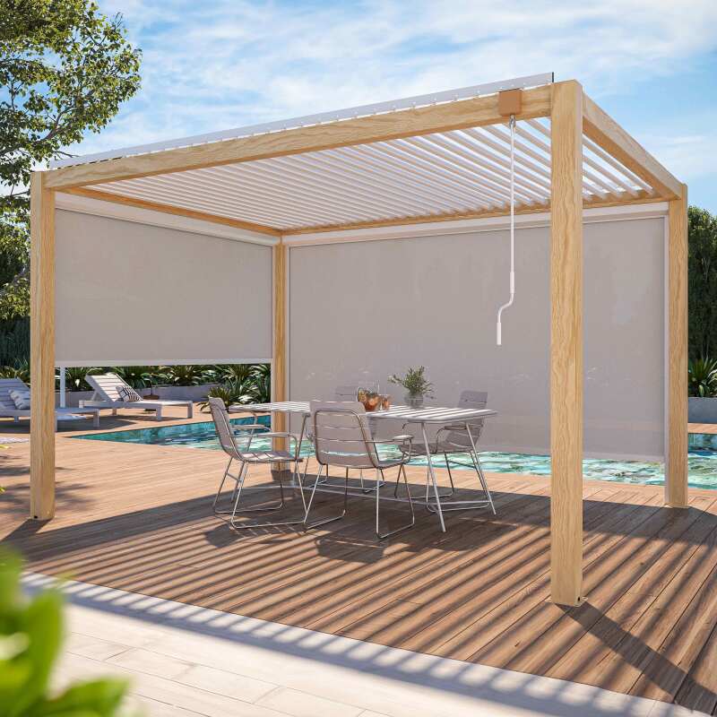 Toldo para pérgola bioclimática CORATO y SAPRI (2/4)