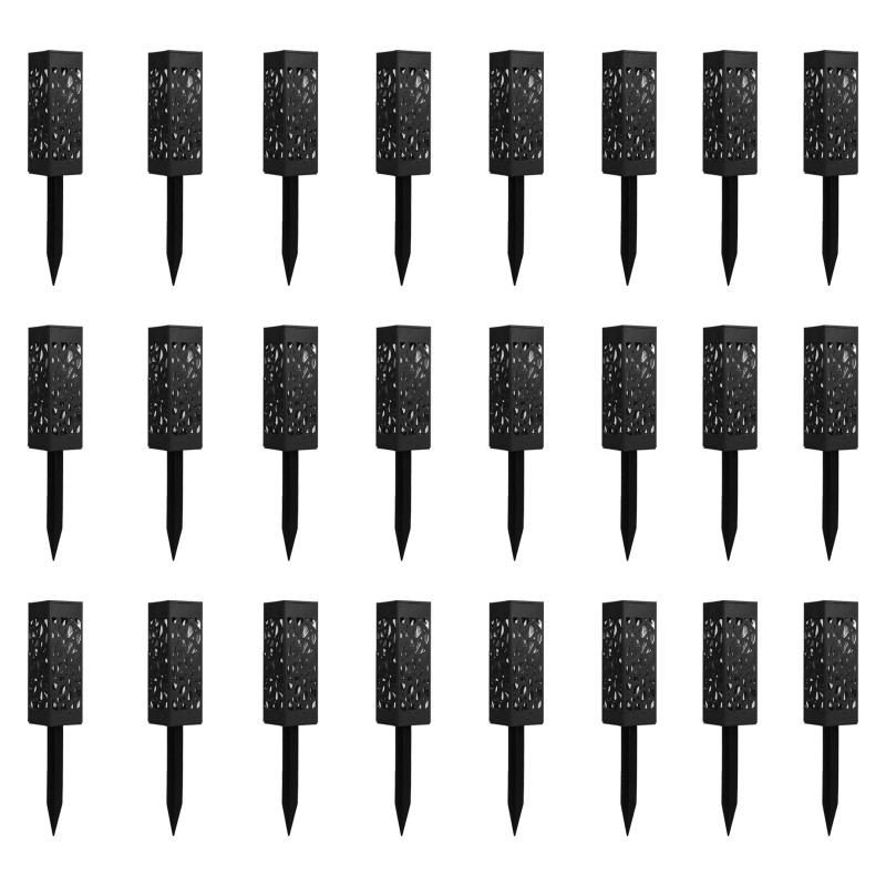 Lote de balizas solares LED caladas