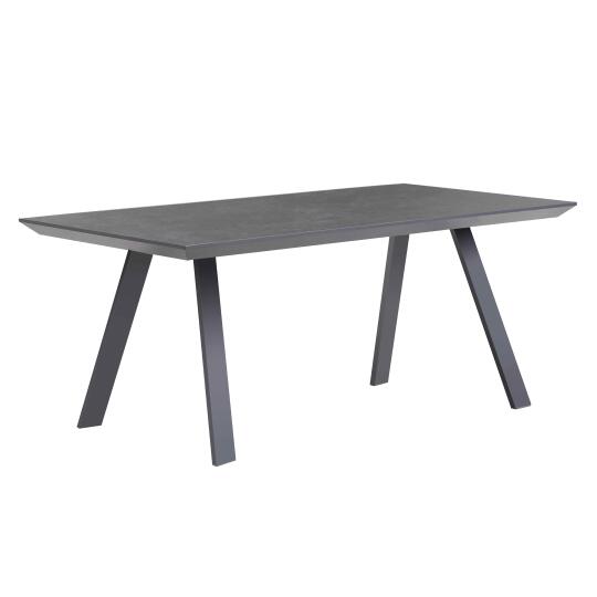 Mesa de jardín rectangular de estilo escandinavo 180 x 90 x 75 cm