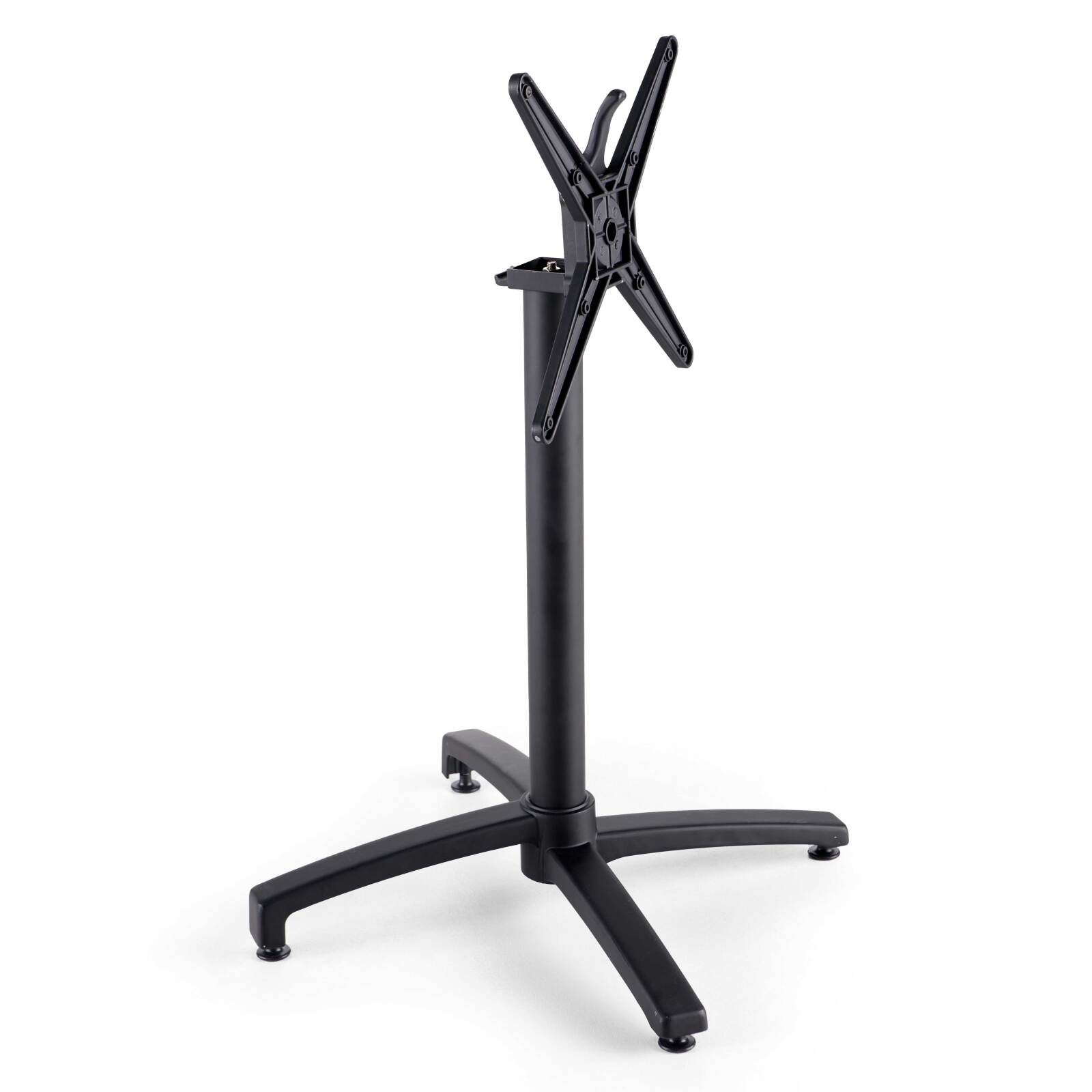 Mesa de terraza reclinable de aluminio 60x60 cm