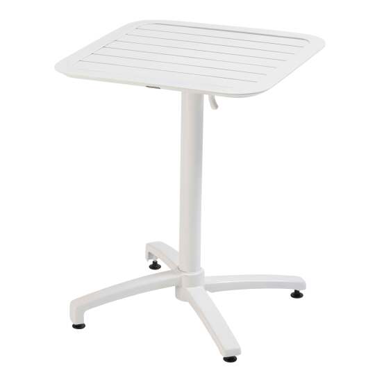 Mesa de terraza reclinable de aluminio 60x60 cm