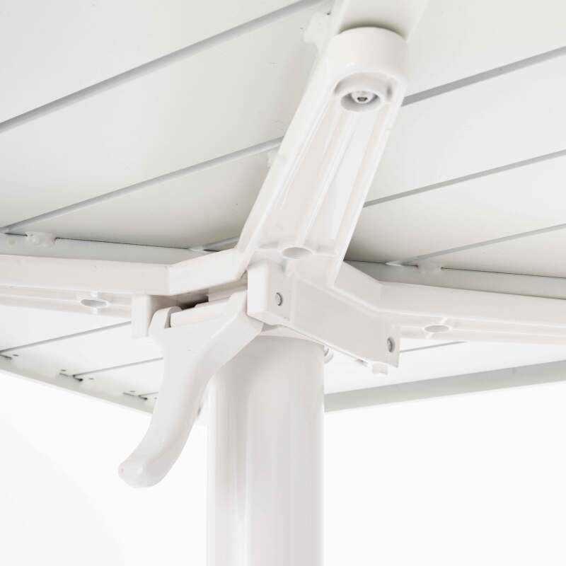 Mesa de terraza reclinable de aluminio 60x60 cm (6/7)