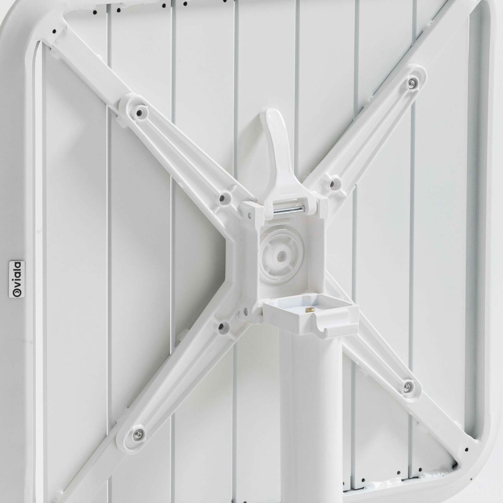 Mesa de terraza basculante de aluminio 70x70 cm