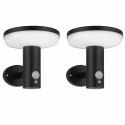 Aplique de pared solar LED moderno con sensor de movimiento