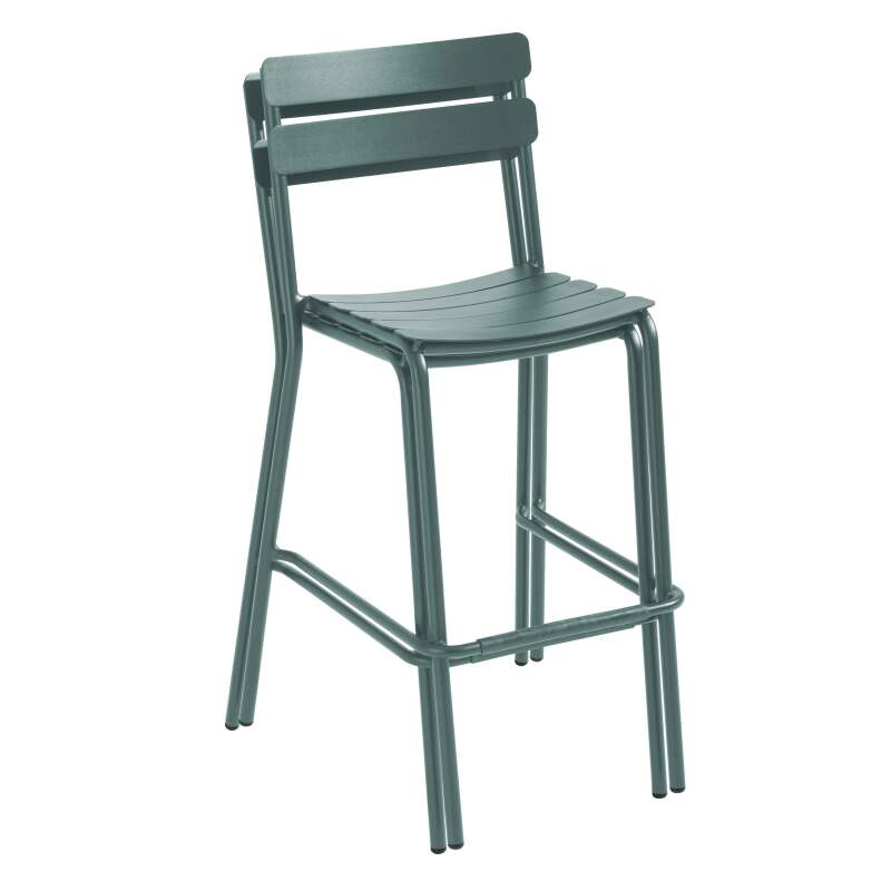 Mesa alta reclinable de 60x60 cm y 2 sillas altas de aluminio (5/7)