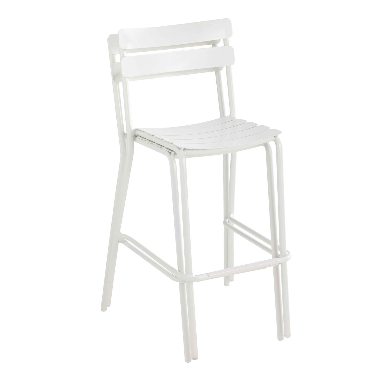 Mesa alta reclinable de 60x60 cm y 2 sillas altas de aluminio