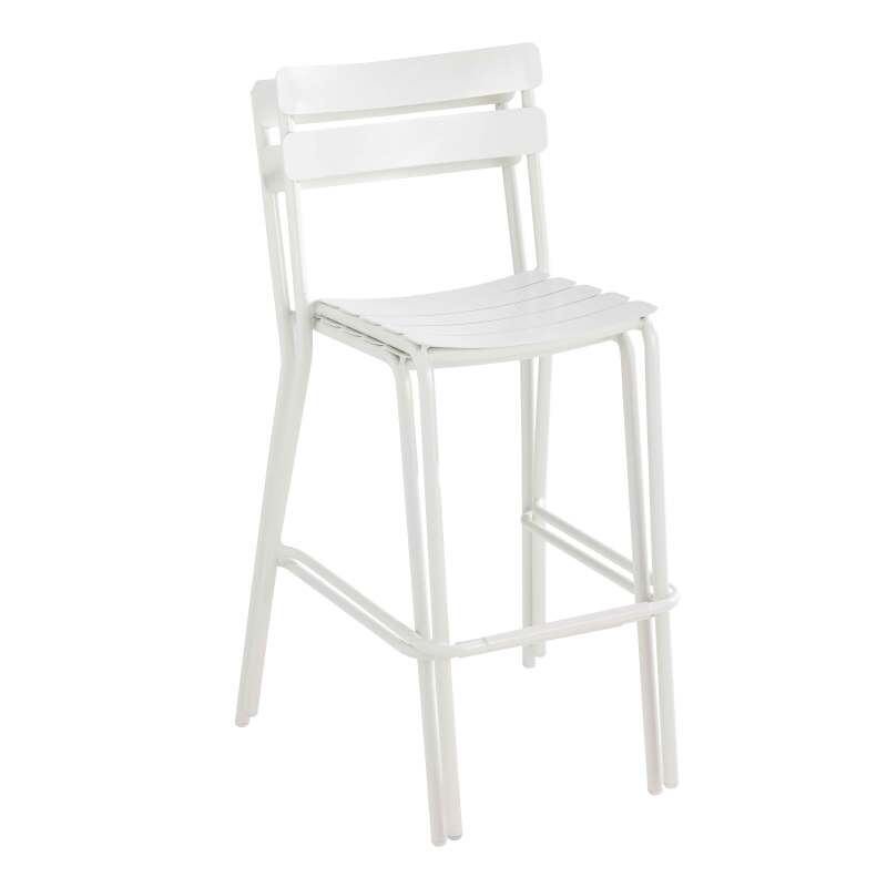 Mesa alta reclinable de 60x60 cm y 2 sillas altas de aluminio (5/7)