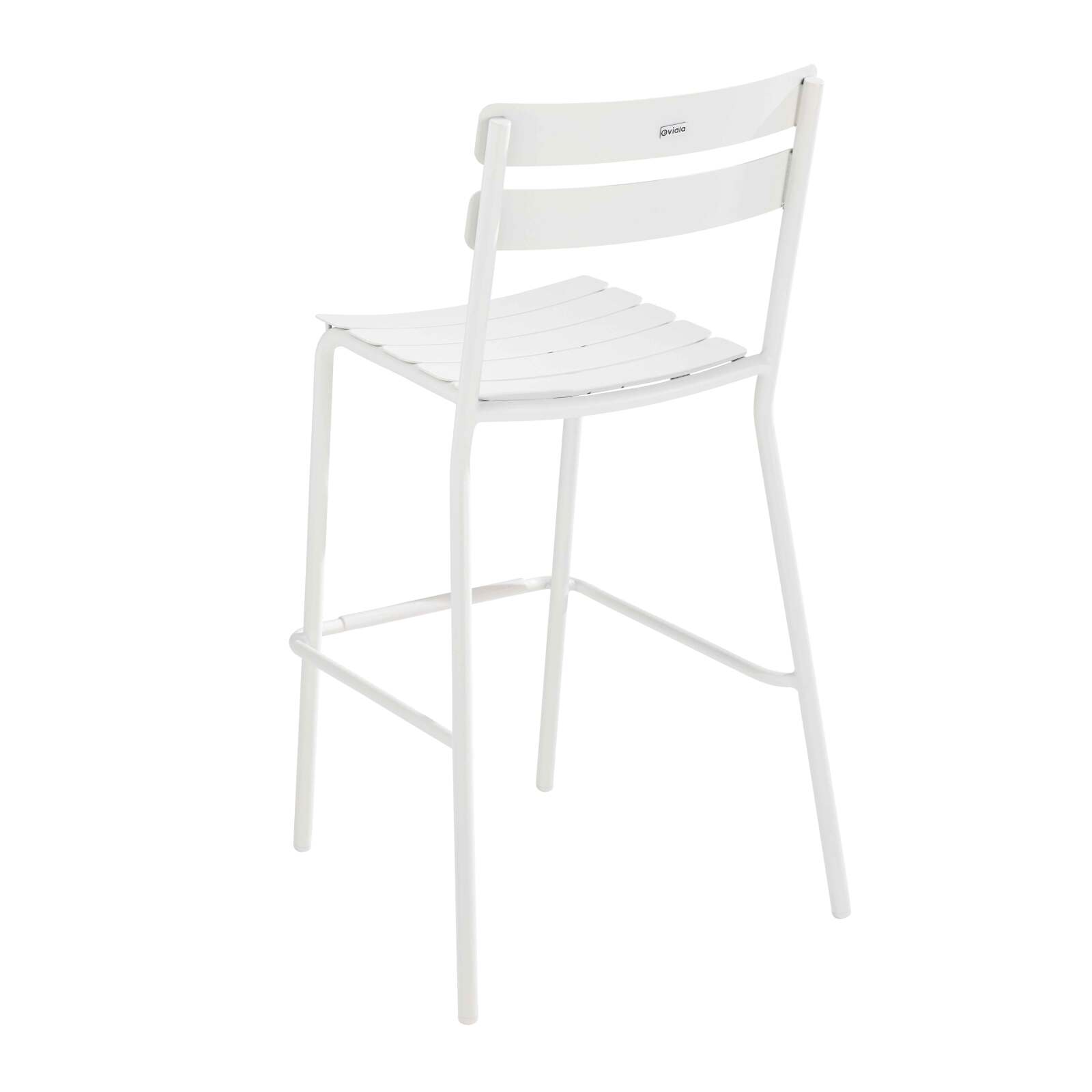 Mesa alta reclinable de 60x60 cm y 2 sillas altas de aluminio