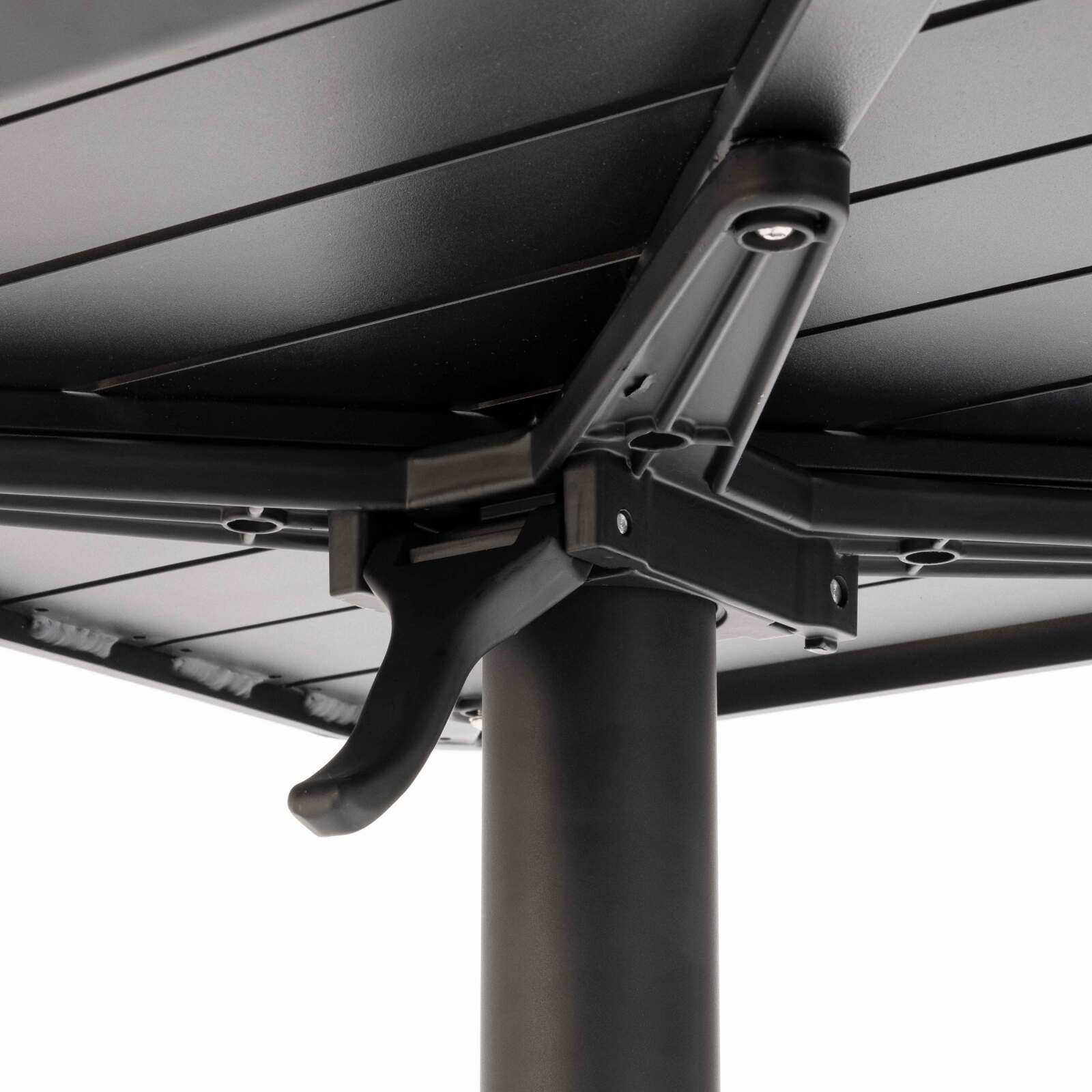 Mesa basculante alta de aluminio de 60x60 cm