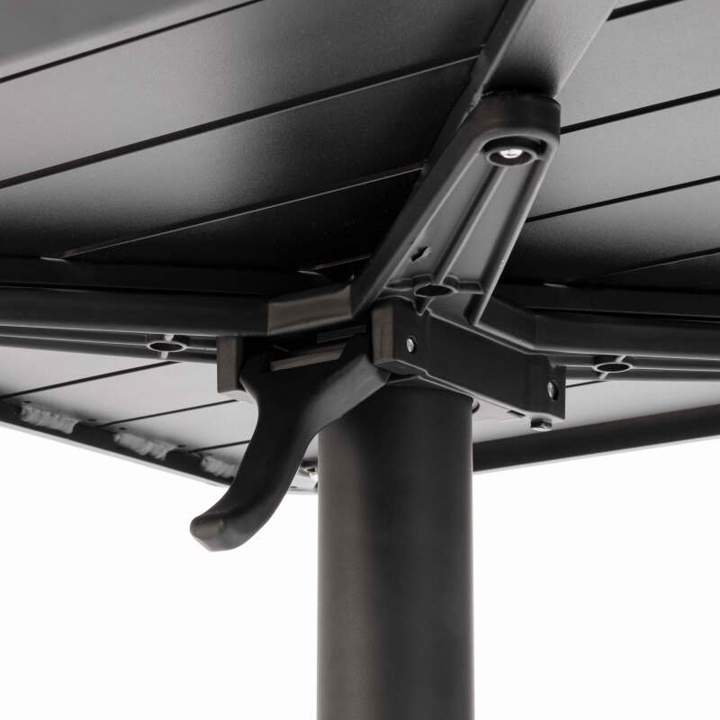 Mesa basculante alta de aluminio de 60x60 cm