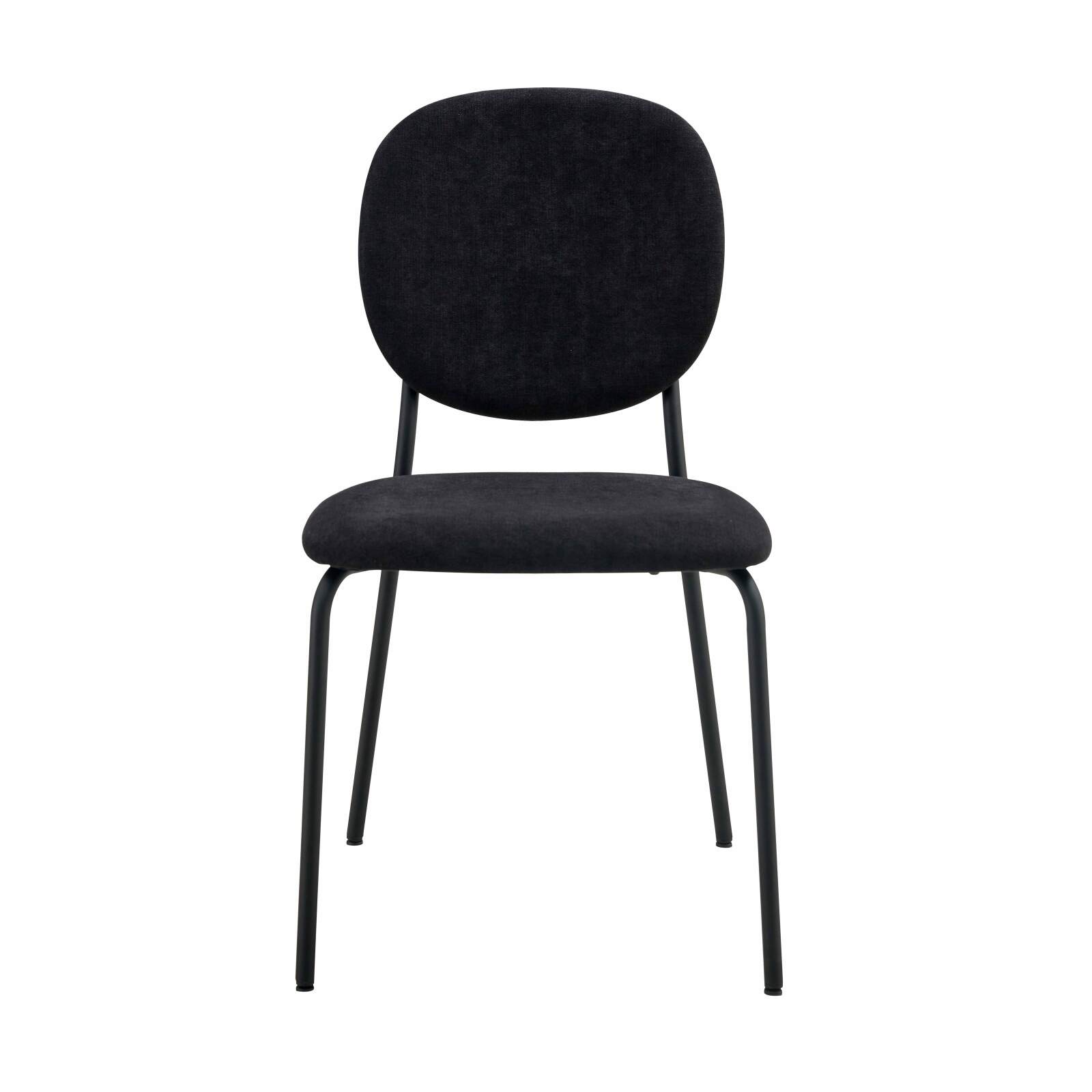 Lote de 2 sillas de acero y tela