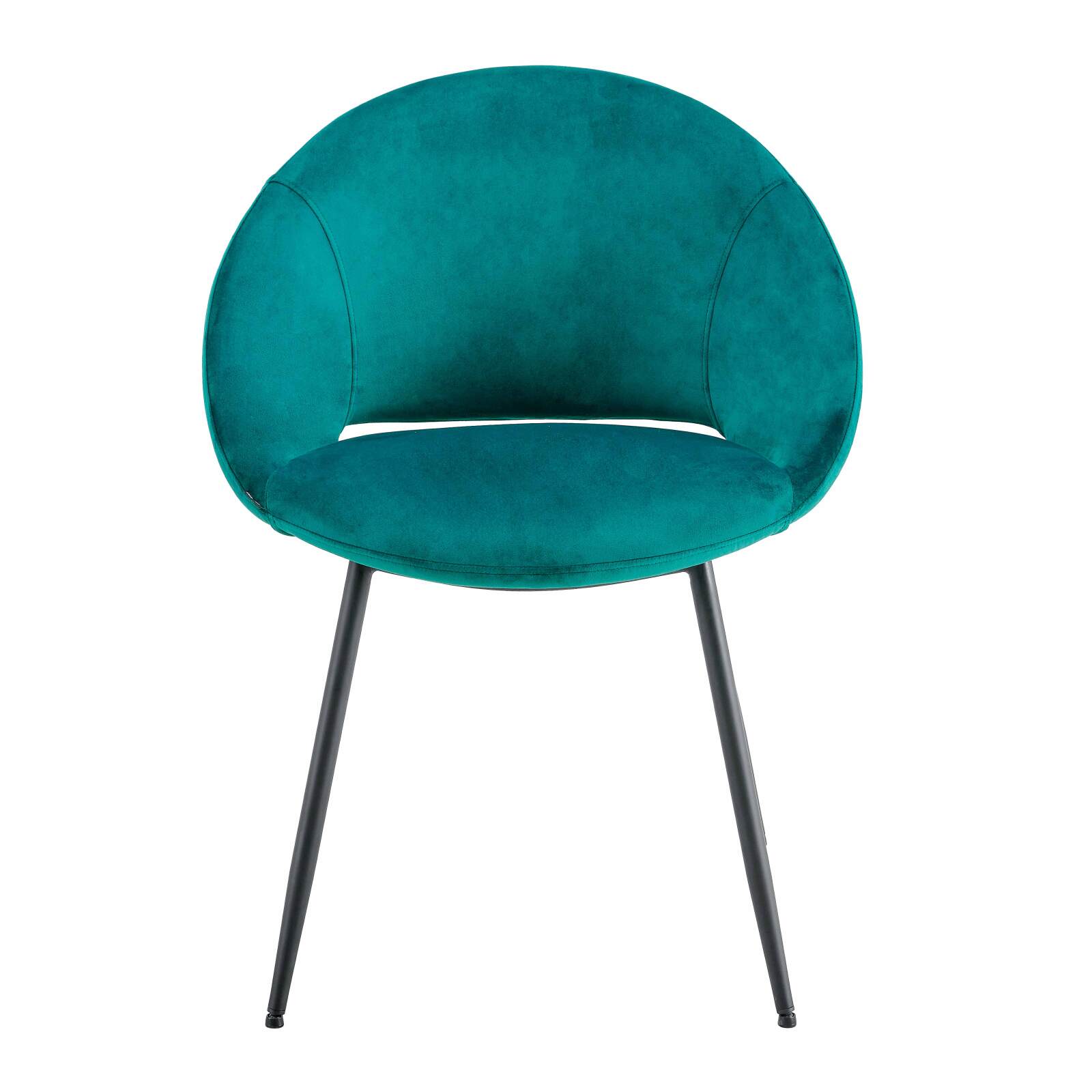 Lote de 2 sillas de acero y terciopelo Lote de 2 sillas de acero y terciopelo