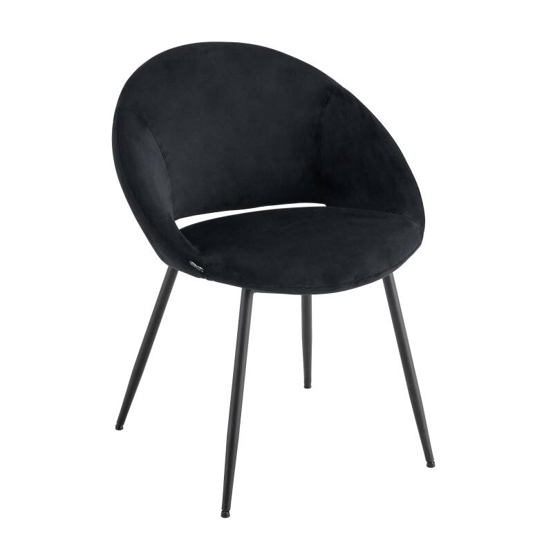 Lote de 2 sillas de acero y terciopelo