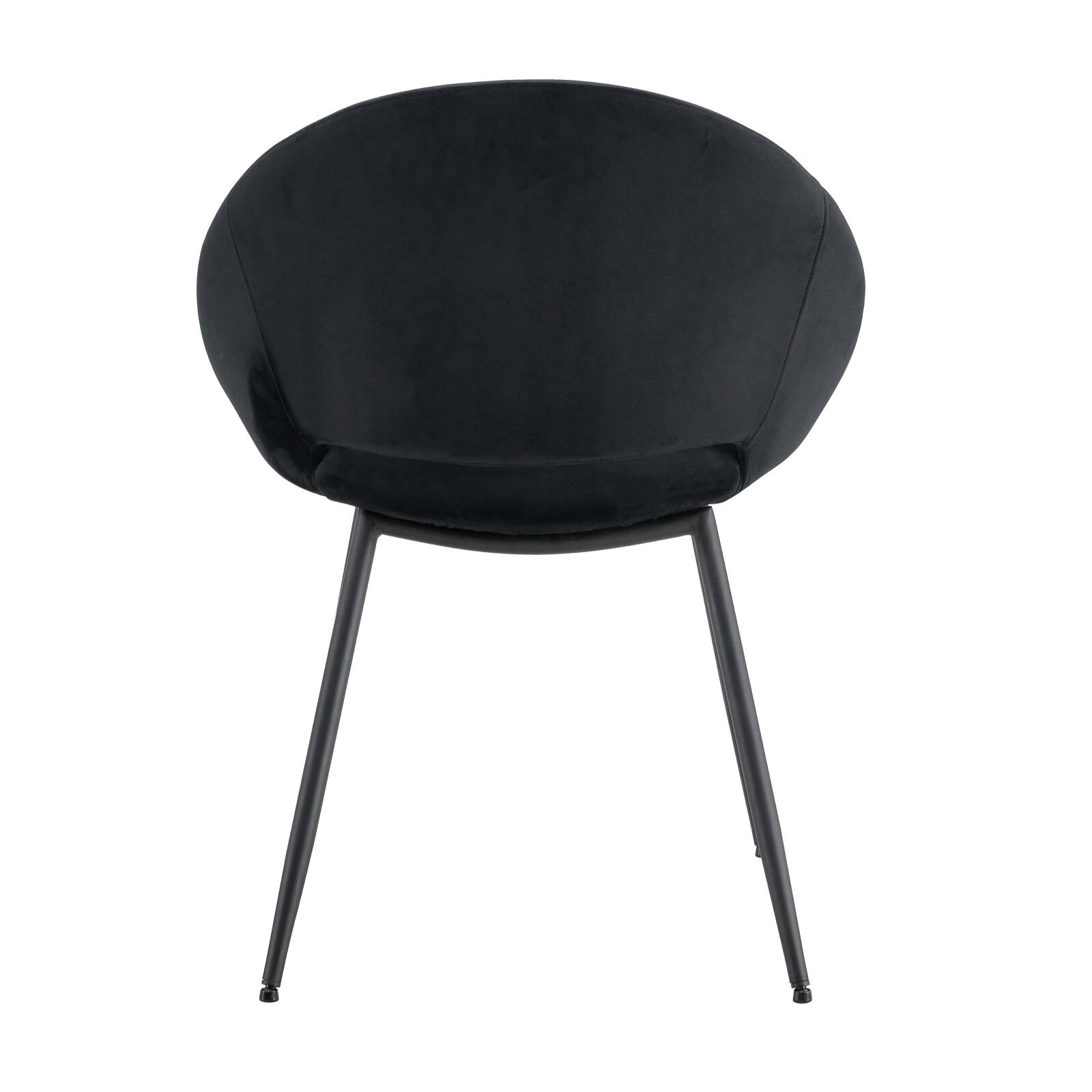 Lote de 2 sillas de acero y terciopelo