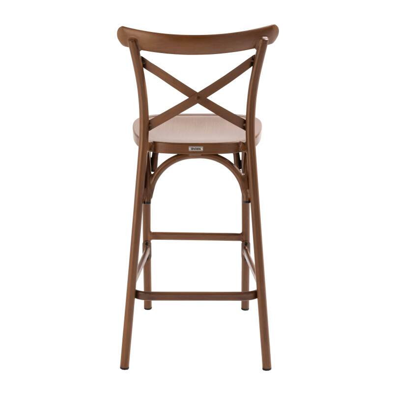 Silla alta de aluminio para terraza