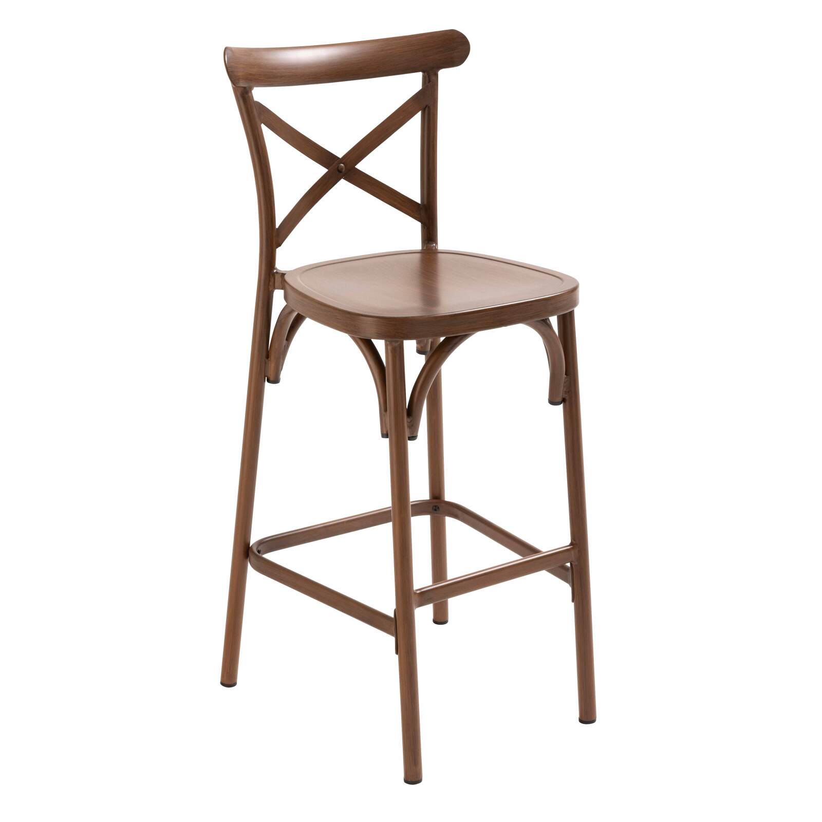 Silla alta de aluminio para terraza