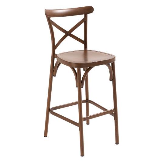 Silla alta de aluminio para terraza