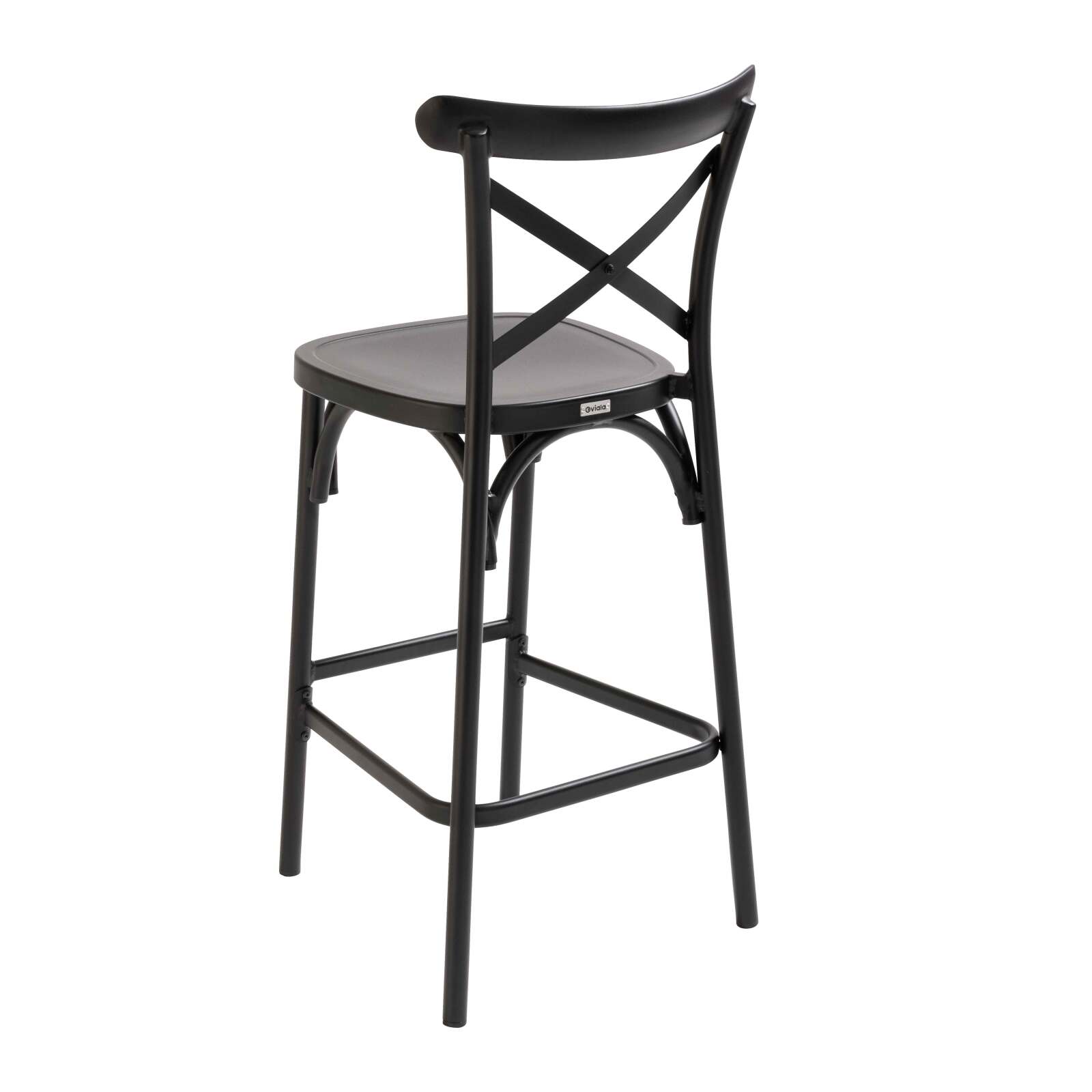 Silla alta de aluminio para terraza