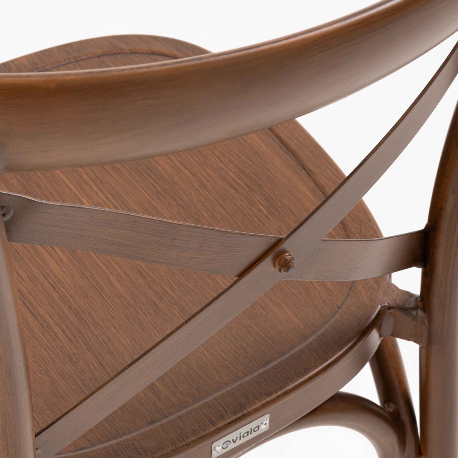 Silla alta de aluminio para terraza