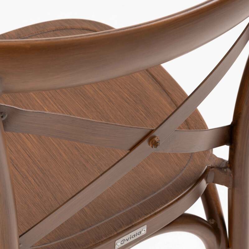 Silla alta de aluminio para terraza