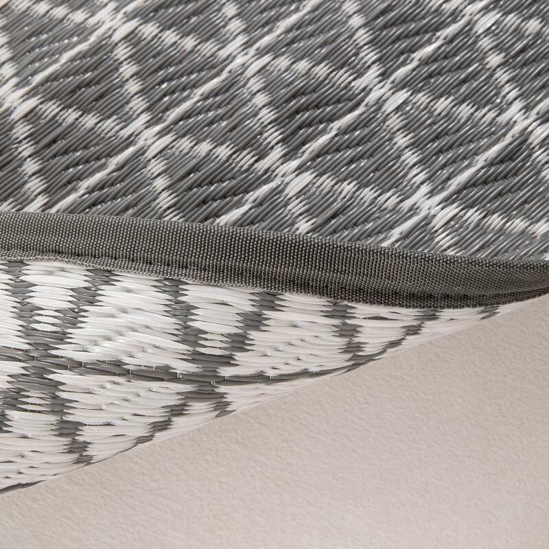 Alfombra rectangular de exterior con dibujo de doble cara en polipropileno (4/6)