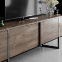 Mueble TV de melamina y acero 180 cm