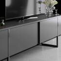 Mueble TV de melamina y acero 180 cm
